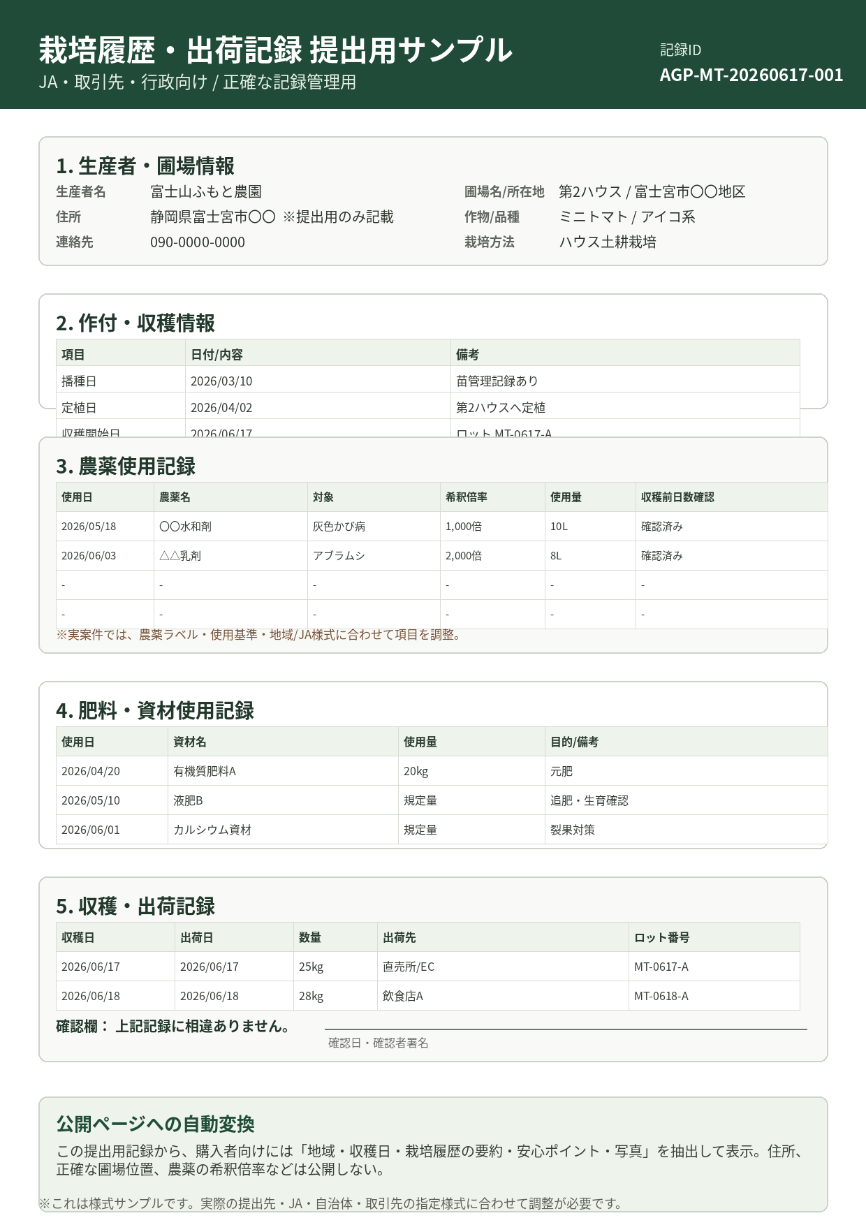 提出用フォーム サムネイル
